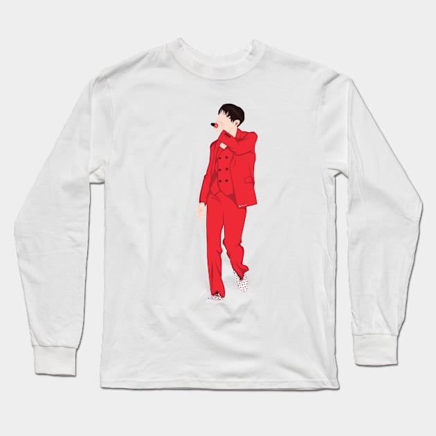 Jung Hoseok Of BTS Long Sleeve T-Shirt by kart-box